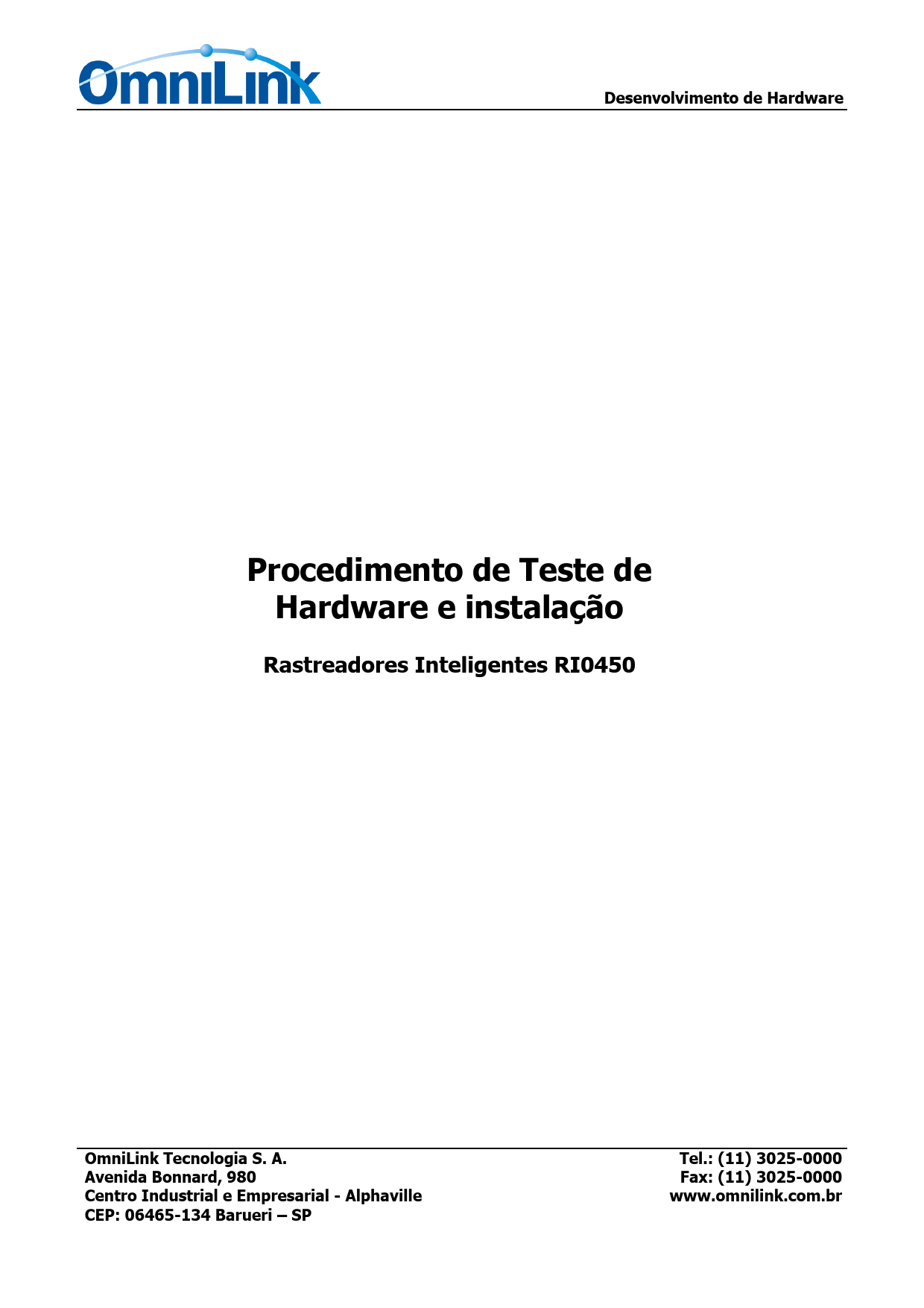 First page of Manual