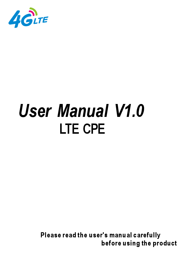 First page of User Manual (PDF)