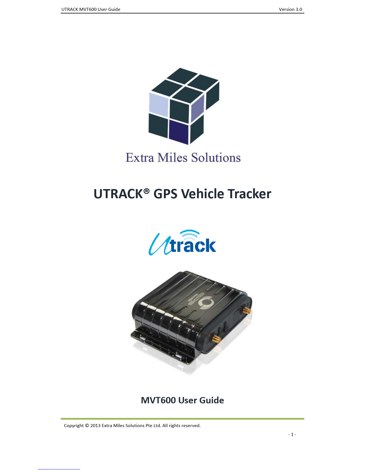 First page of Download PDF User Manual