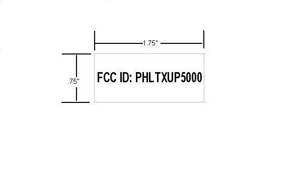 FCC ID LABEL DRAWING