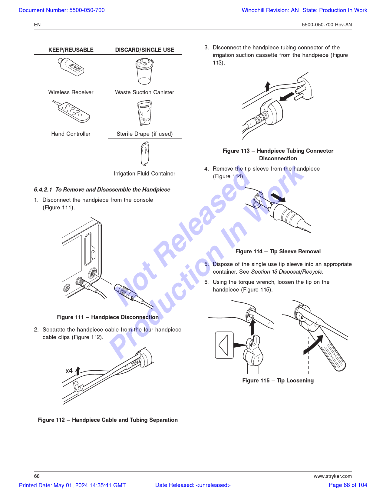 3675 Instrument 5500050000 Sonopet iQ Console User Manual Stryker Instruments