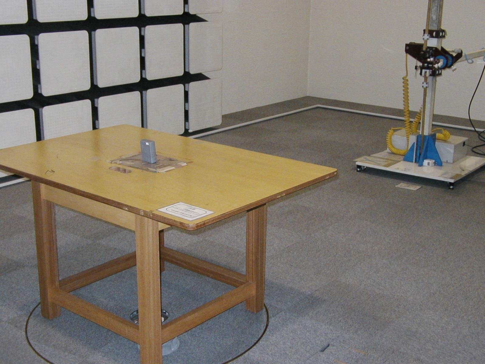 test setup photo