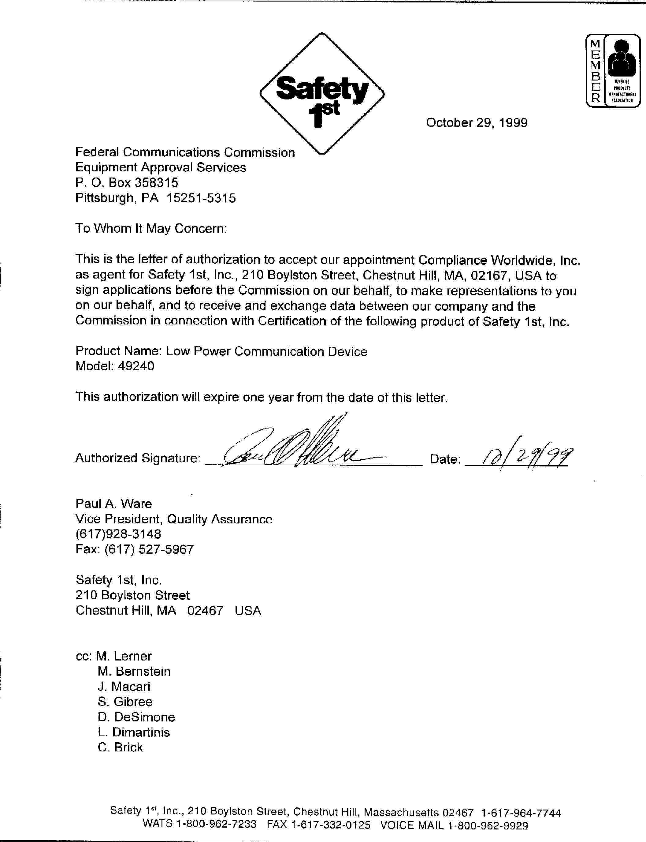 Agency Agreement