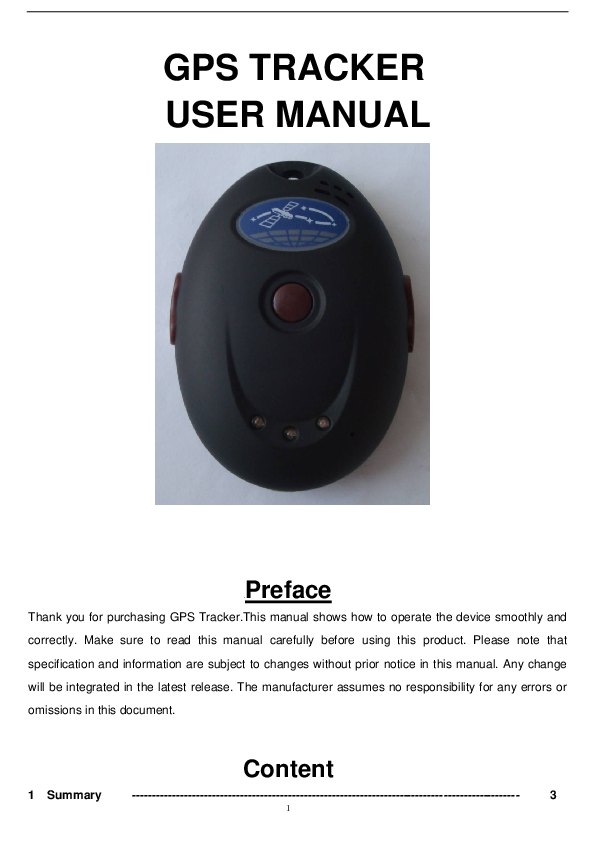 First page of PDF SHENZHEN XEXUN TECHNOLOGY CO - gpshome.ru | PDF Gps Tracker User Manual