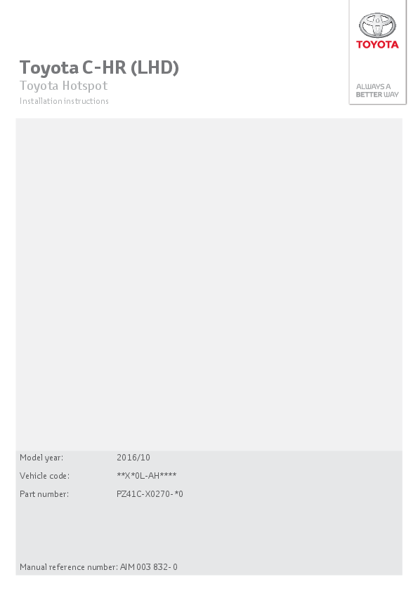 First page of Hotspot (LHD)