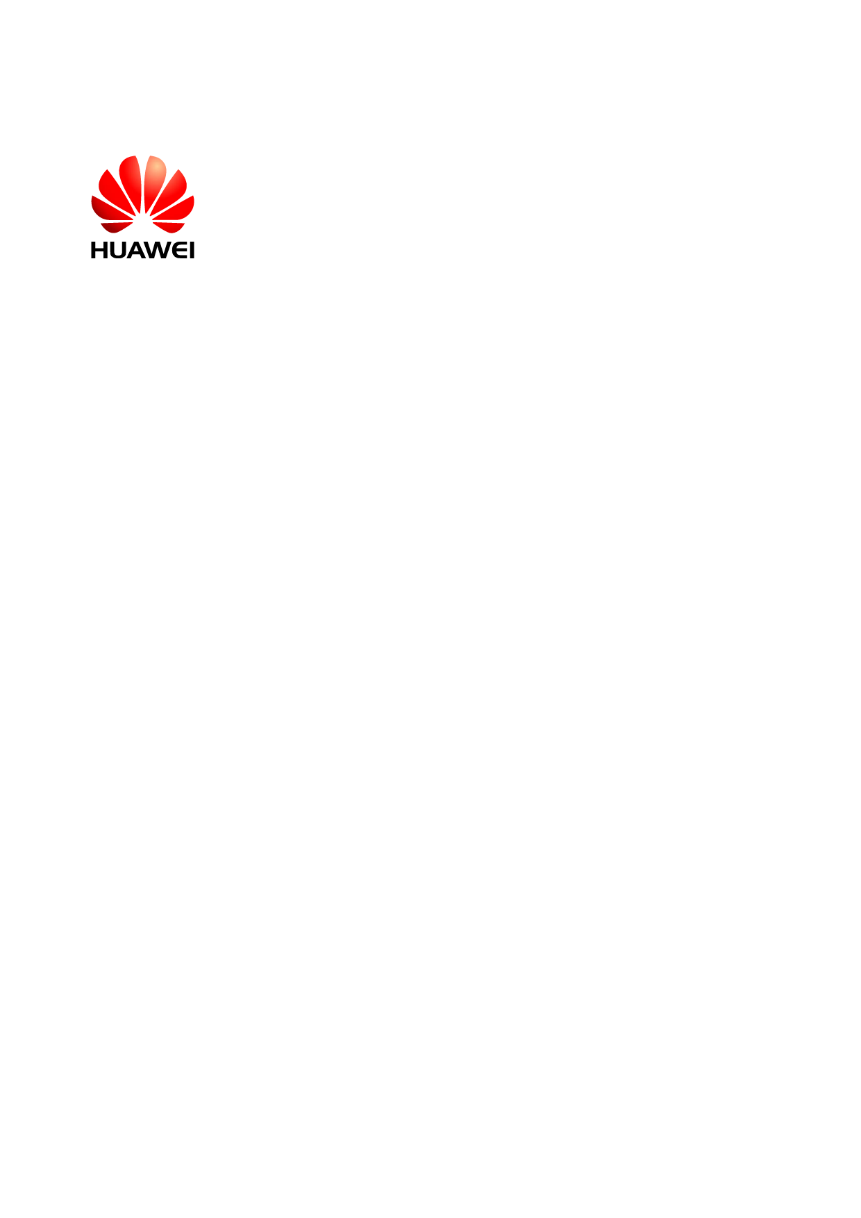 First page of HUAWEI Module Firmware Upgrade Guide on Windows-(V100R001_01, English)