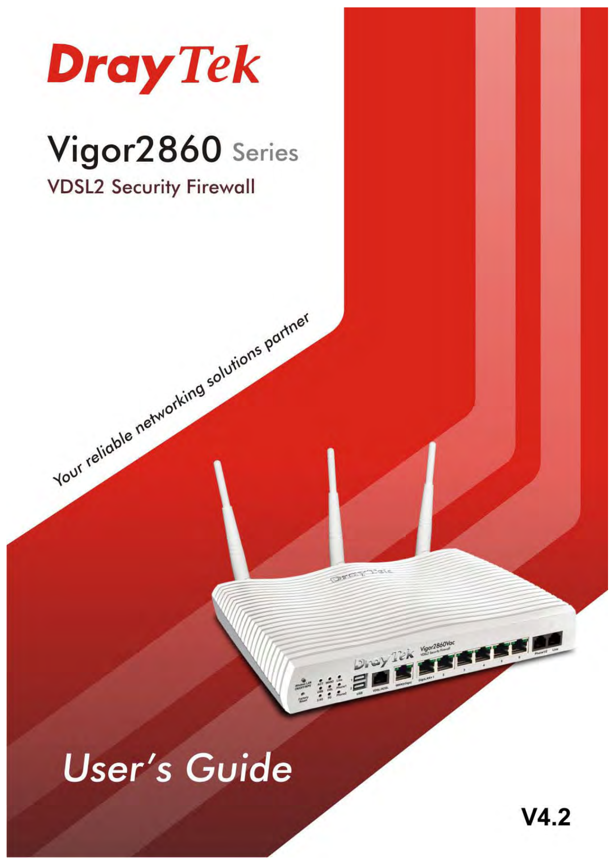 First page of DrayTek_UG_Vigor2860_V4.2.pdf