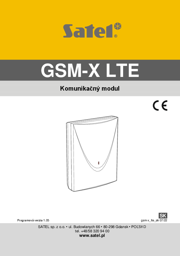 First page of gsm-x_lte_sk.pdf
