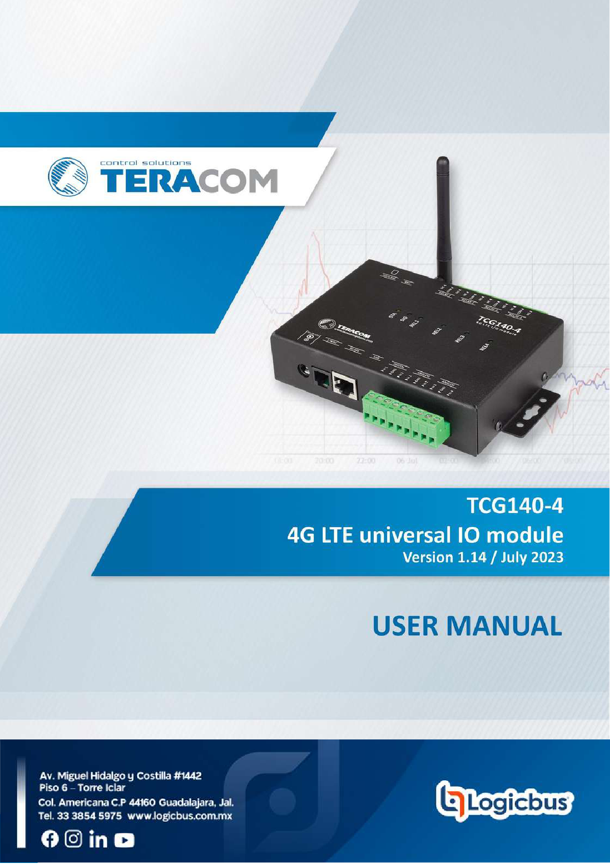 First page of [PDF] tcg140-4-4g-lte-universal-io-module-user-manual-r1.14 ... - Logicbus