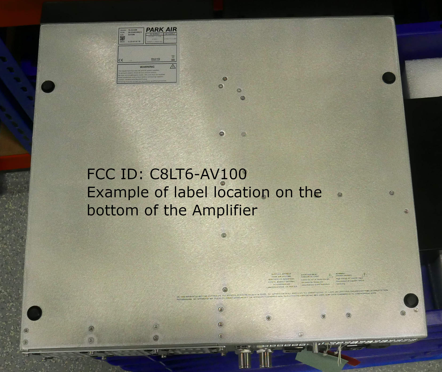 FCC Location of label