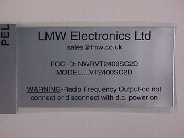 FCC ID Label