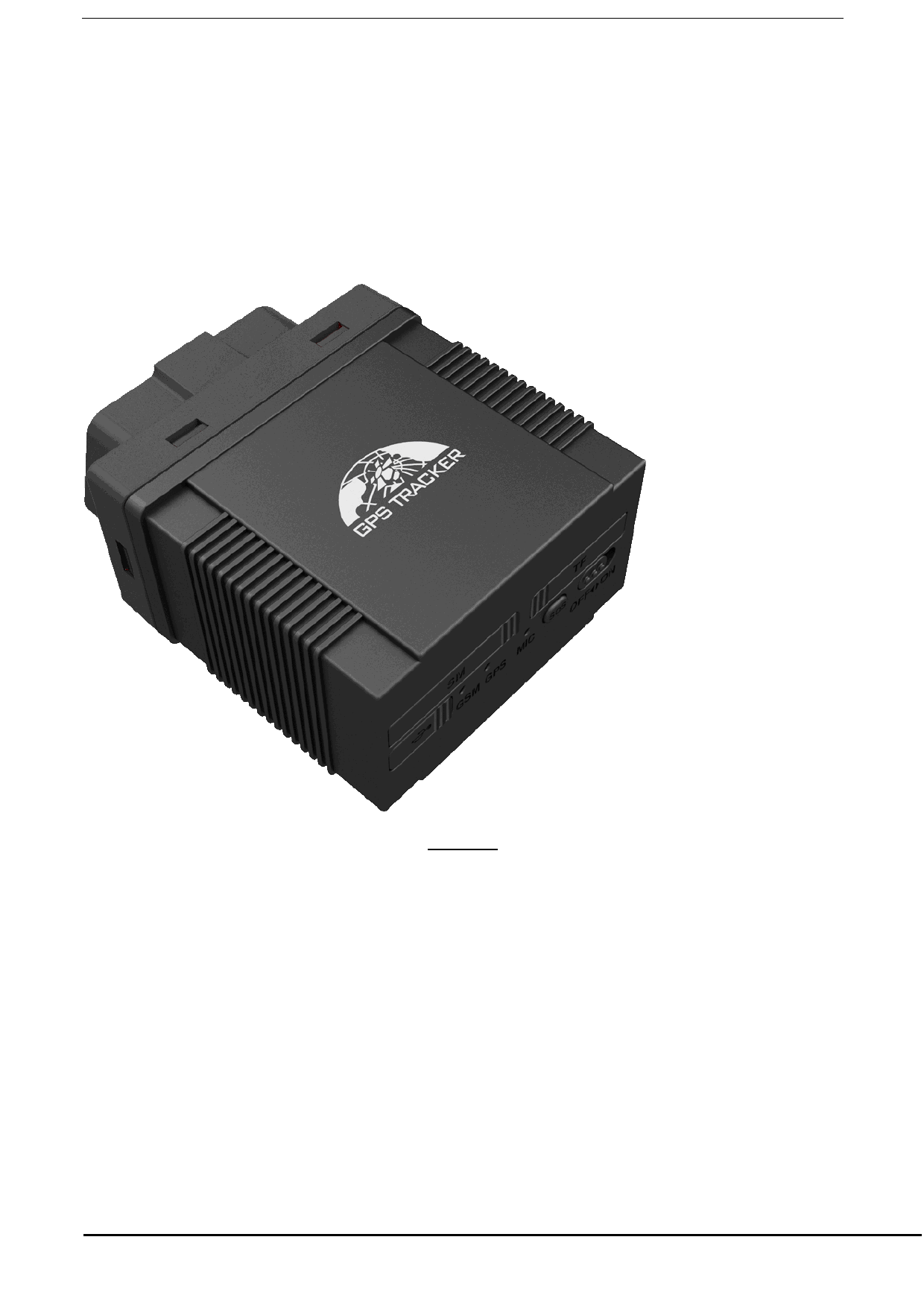 First page of PDF GSM/GPRS/GPS TRACKER USER MANUAL - sw21359.smartweb-static.com
