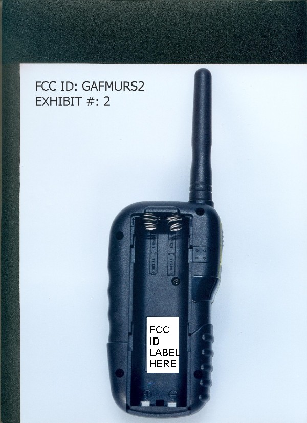 Sketch of FCC ID Label Location