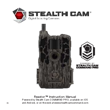 First page of Stealth Cam Reactor 26 MP Photo & 1080P at 30FPS Video No Glare IR 0.4 Sec Trigger Speed Hunting Trail Camera - Supports SD Cards Up to 32GB Verizon