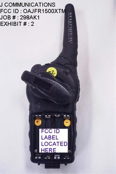 FCC ID Label location
