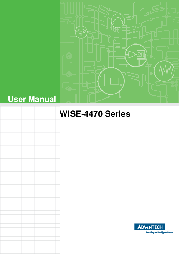 First page of User <b>Manual</b> <b>WISE-4470 Series</b>