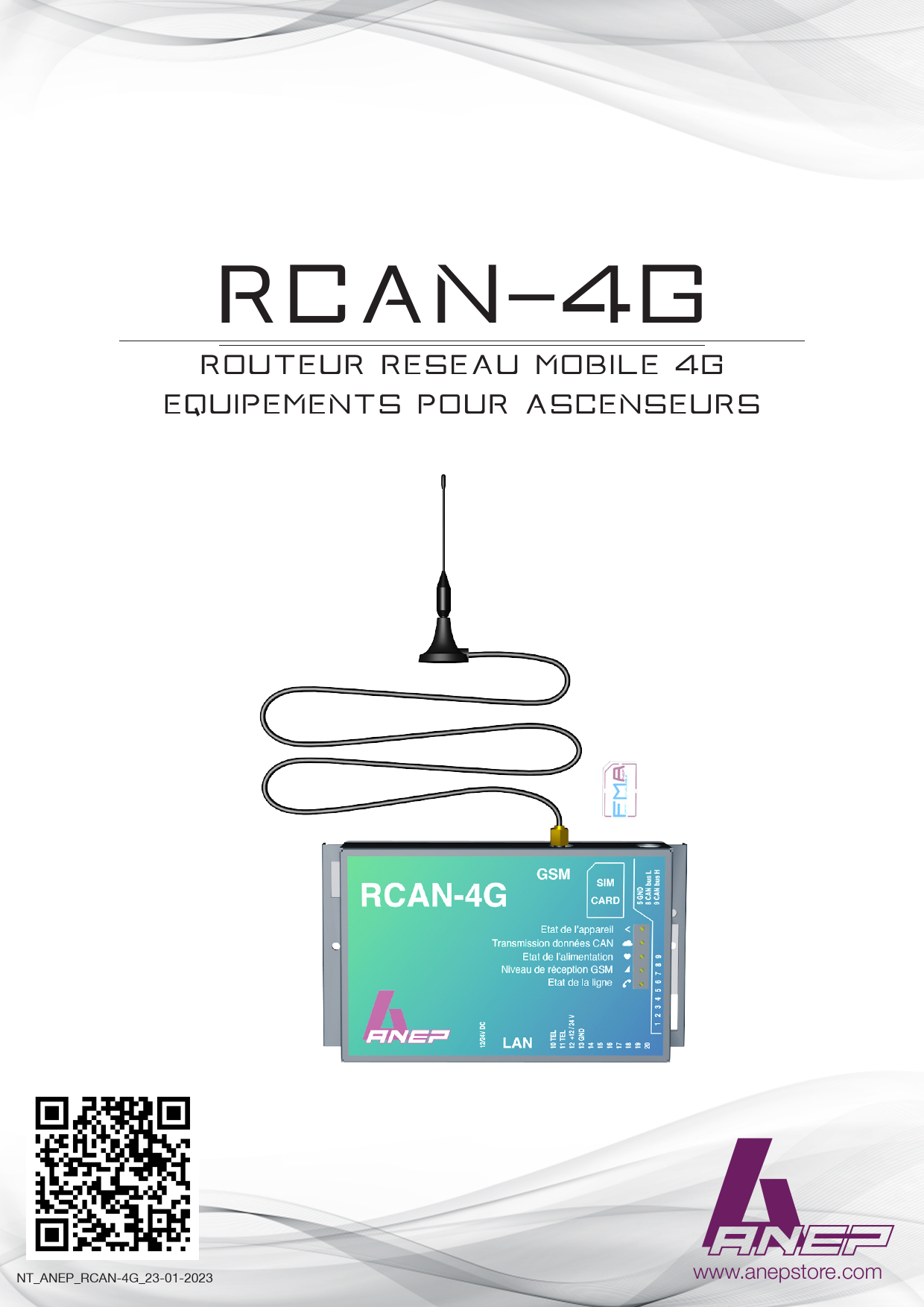 First page of RCAN-4G | Anepstore