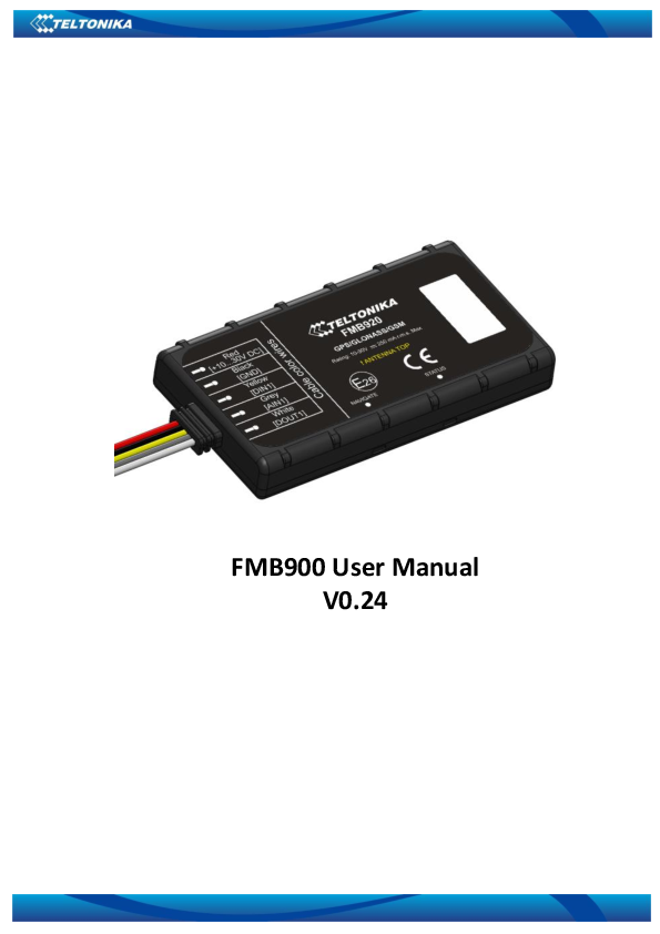 First page of PDF FM1100 Manual - Getic