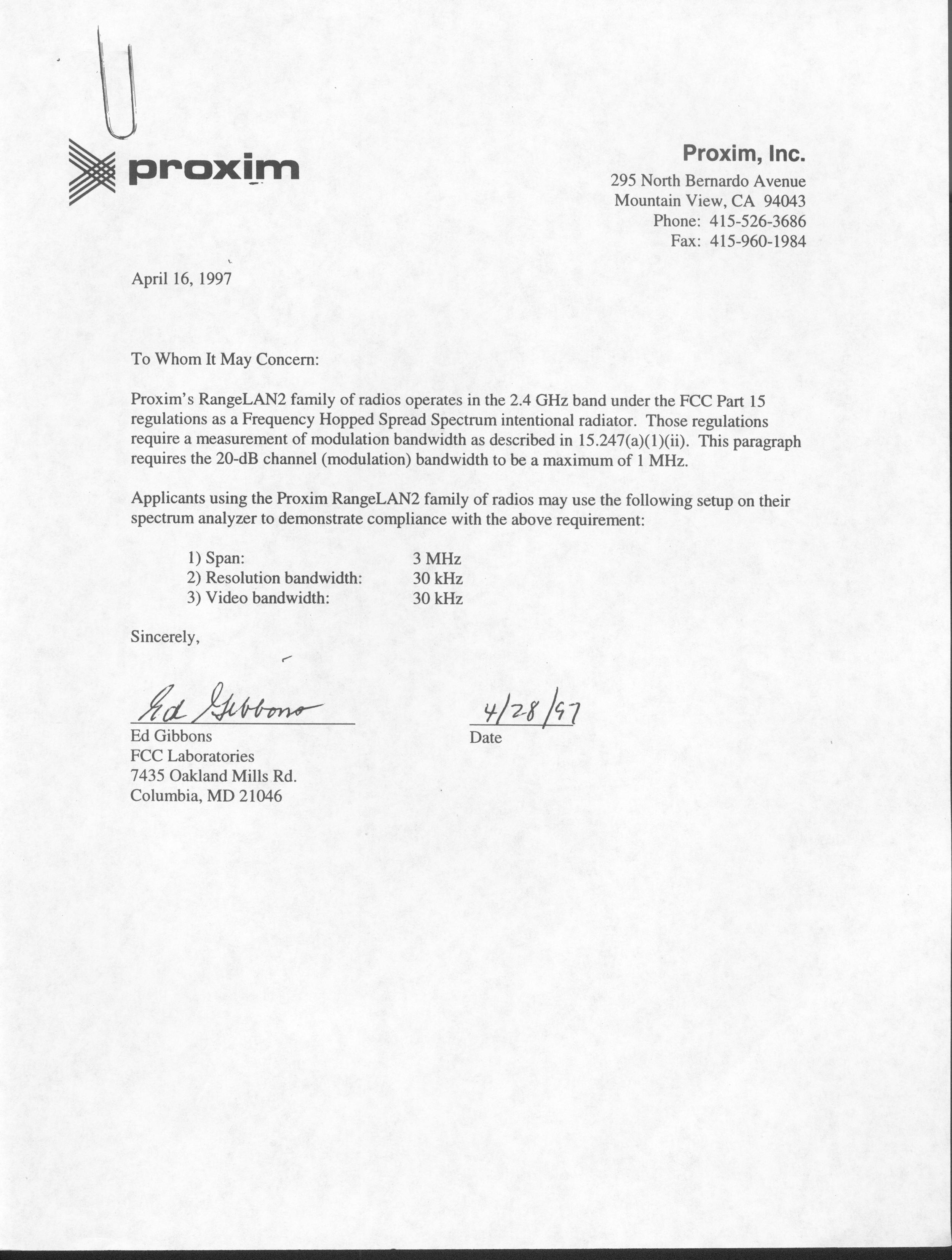 Additional Cover Letter
