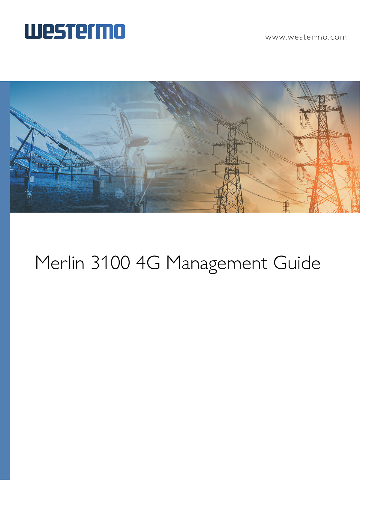 First page of Management guide, Merlin 3100 series