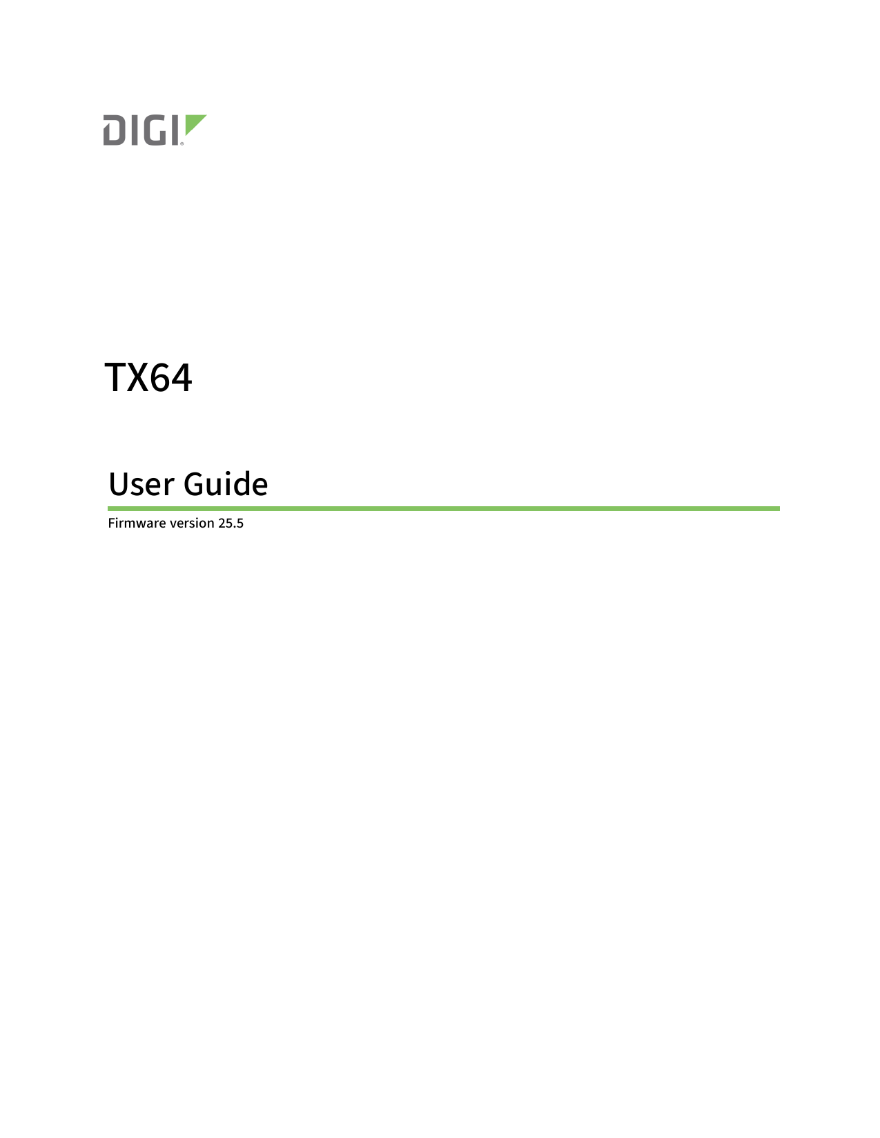 First page of User Manual