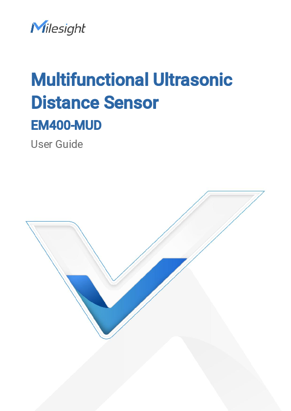 First page of User Guide Milesight EM400-MUD (PDF)