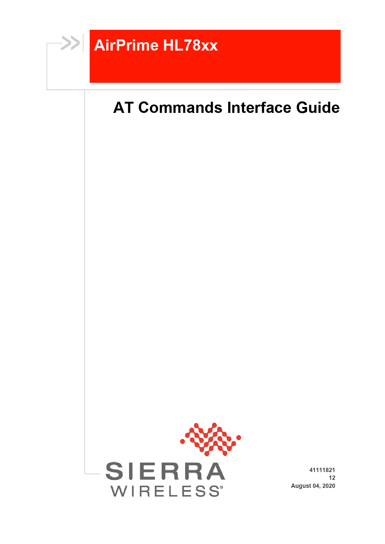First page of media.futureelectronics.com › development-tools › rfAirPrime HL78xx AT Commands Interface Guide