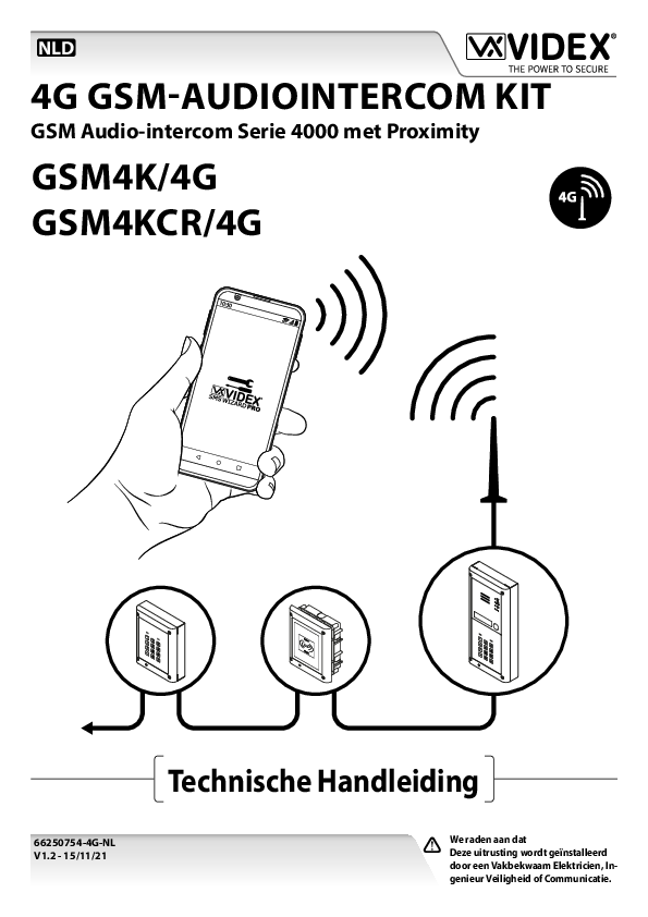 First page of [PDF] 4G GSM-AUDIOINTERCOM KIT GSM4K/4G GSM4KCR/4G - Portacon
