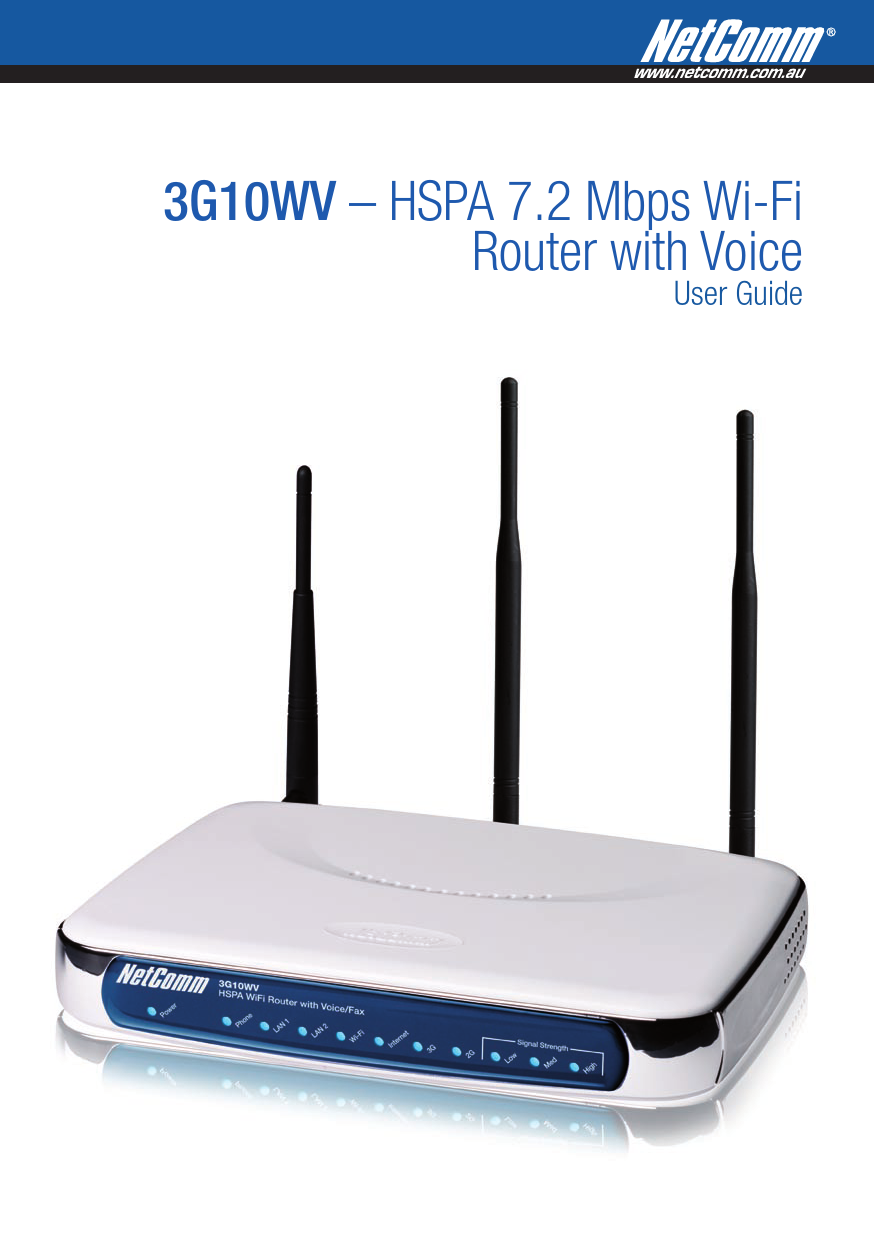 First page of ROUTER WITH VOICE 3G10WV