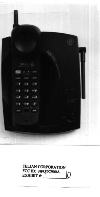 EXTERNAL PHOTO TOP FRONT VIEW TELEPHONE SET