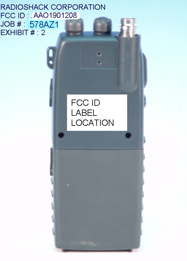 FCC ID Label Sample