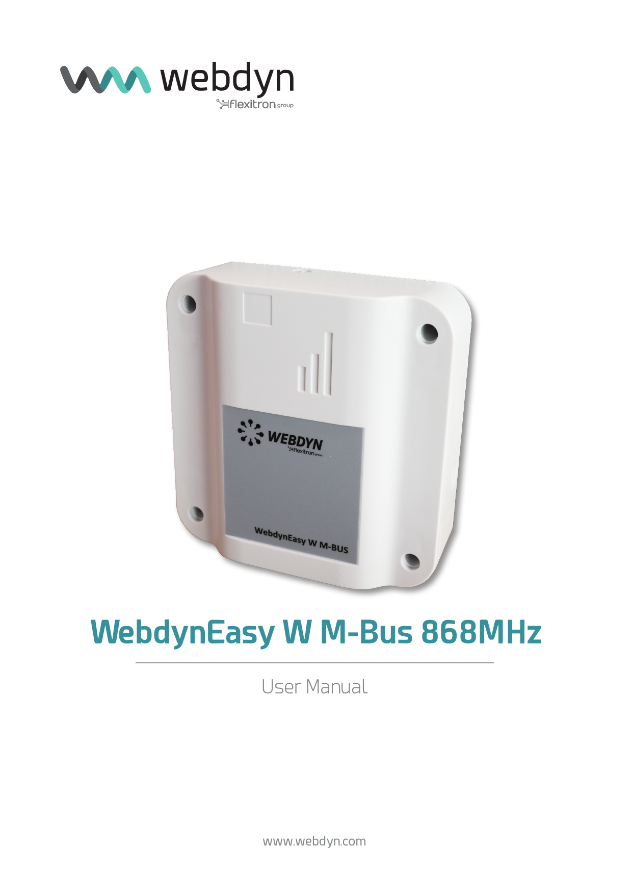 First page of WebdynEasy-W-M-Bus-868MHz-user-manual-1.pdf