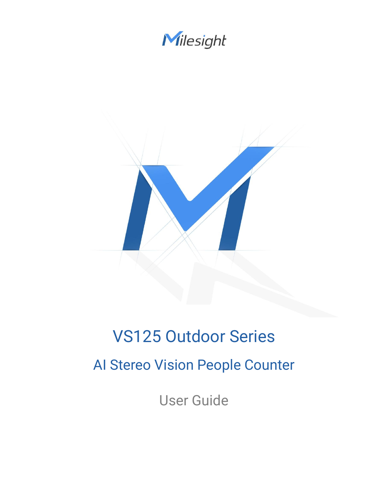 First page of VS125 Outdoor Series User Guide