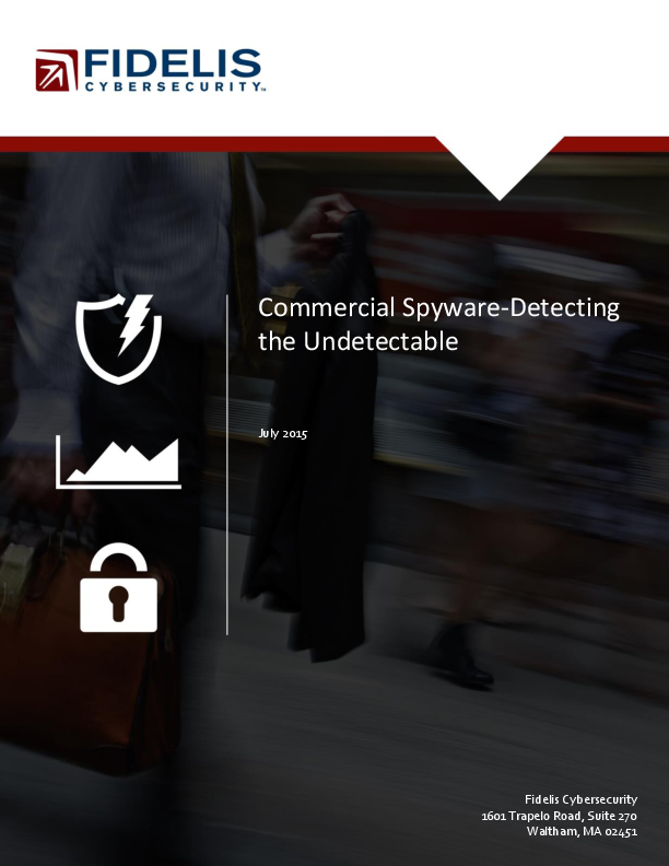 First page of Commercial Spyware-Detecting the ...