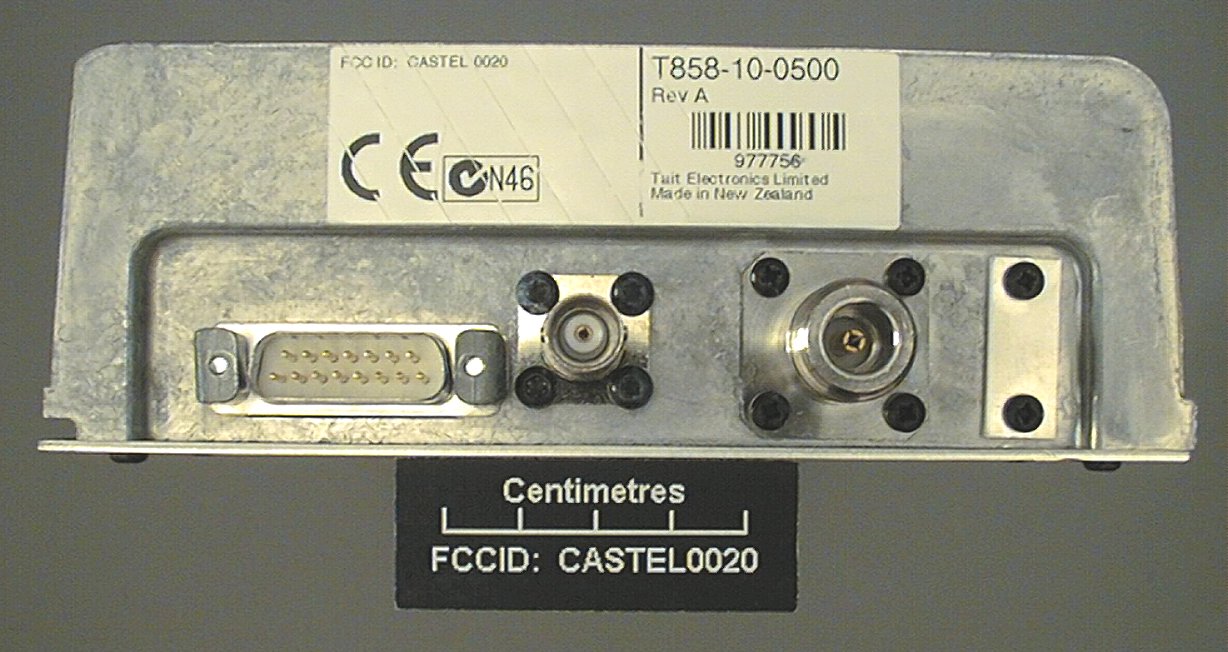 PA Rear View Label
