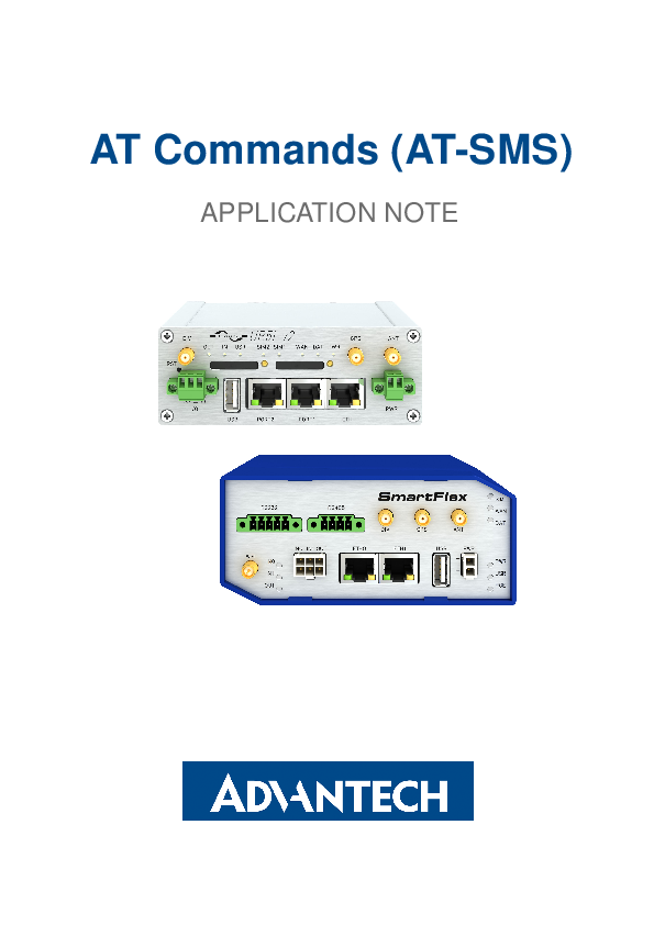 First page of icr.advantech.cz › support › router-modelsAT Commands (AT-SMS)