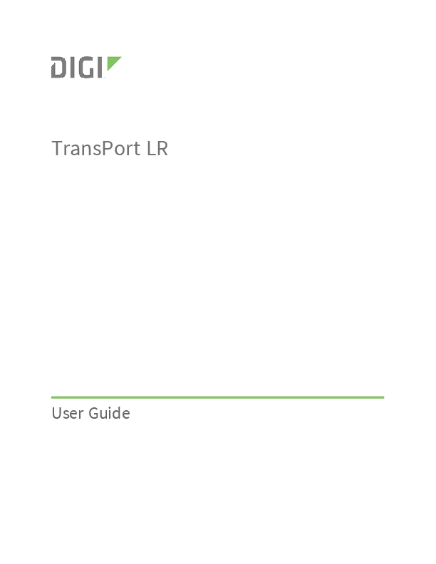 First page of TransPort LR User Guide - store.express-inc.com