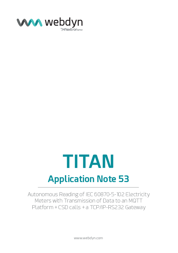 First page of TITAN-AN53-Metering-IEC-60870-5-102-and-CSD-data-call-and-TCP-gateway.pdf