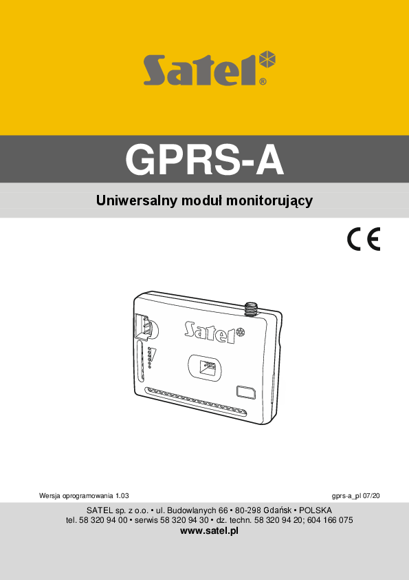 First page of GPRS-A