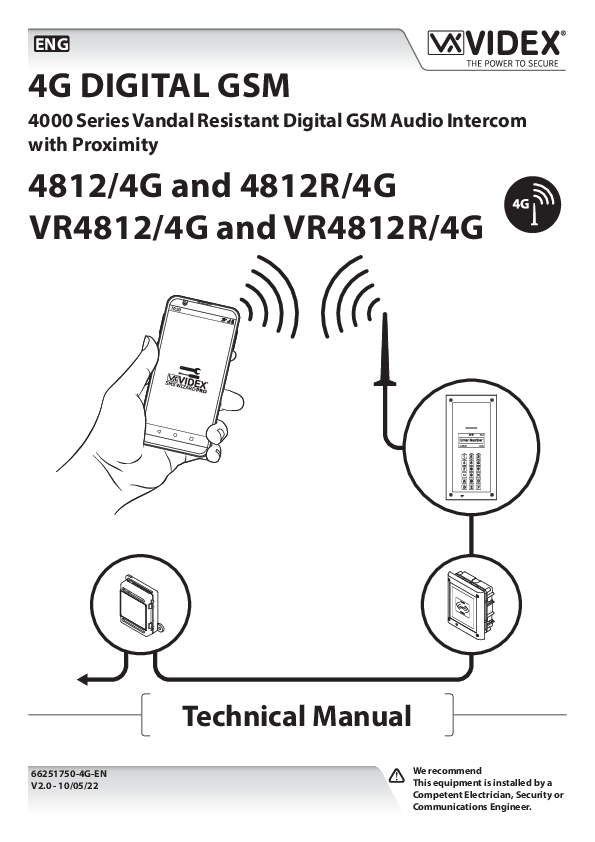 First page of 4G DIGITAL GSM 4812/4G and 4812R/4G VR4812/ ...