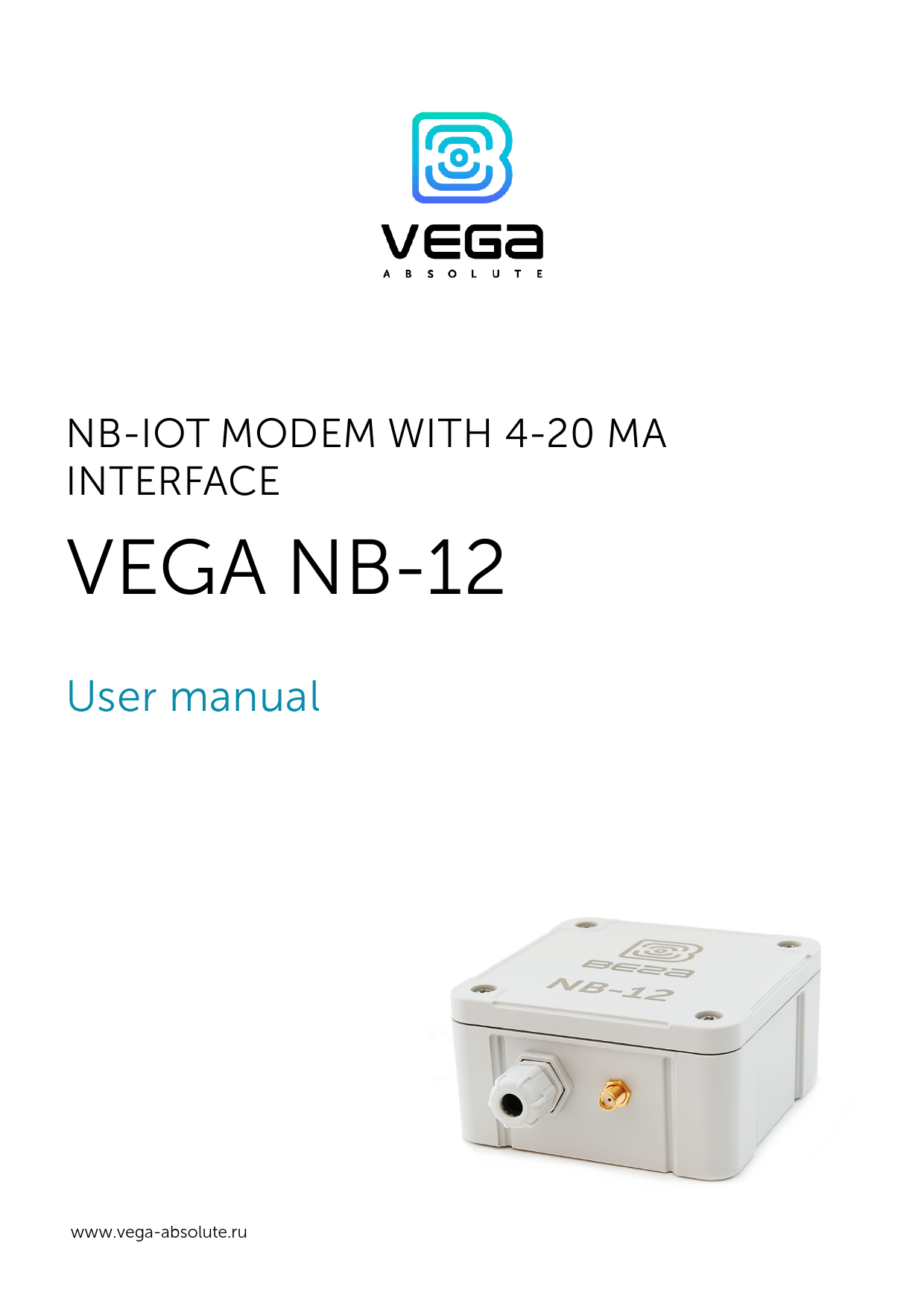 First page of Nb-iot modem with 4-20 | User manual