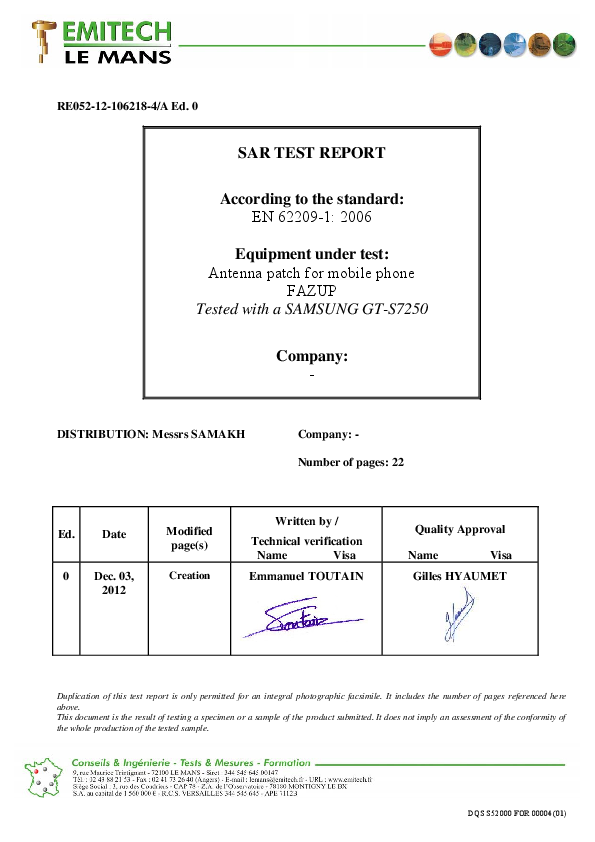 First page of Microsoft Word - RE052-12-106218-4A_GalaxyWaveMbis.doc