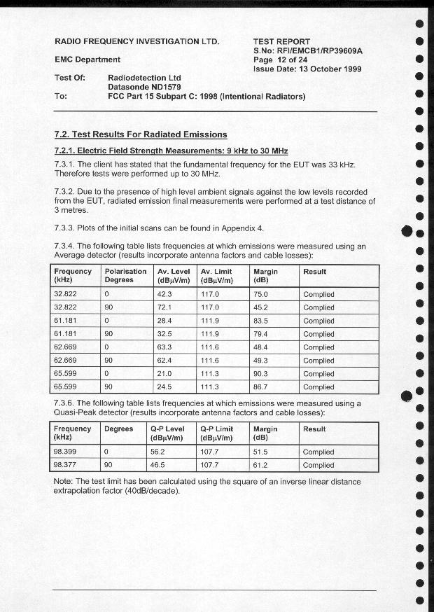 Test Report Page 12
