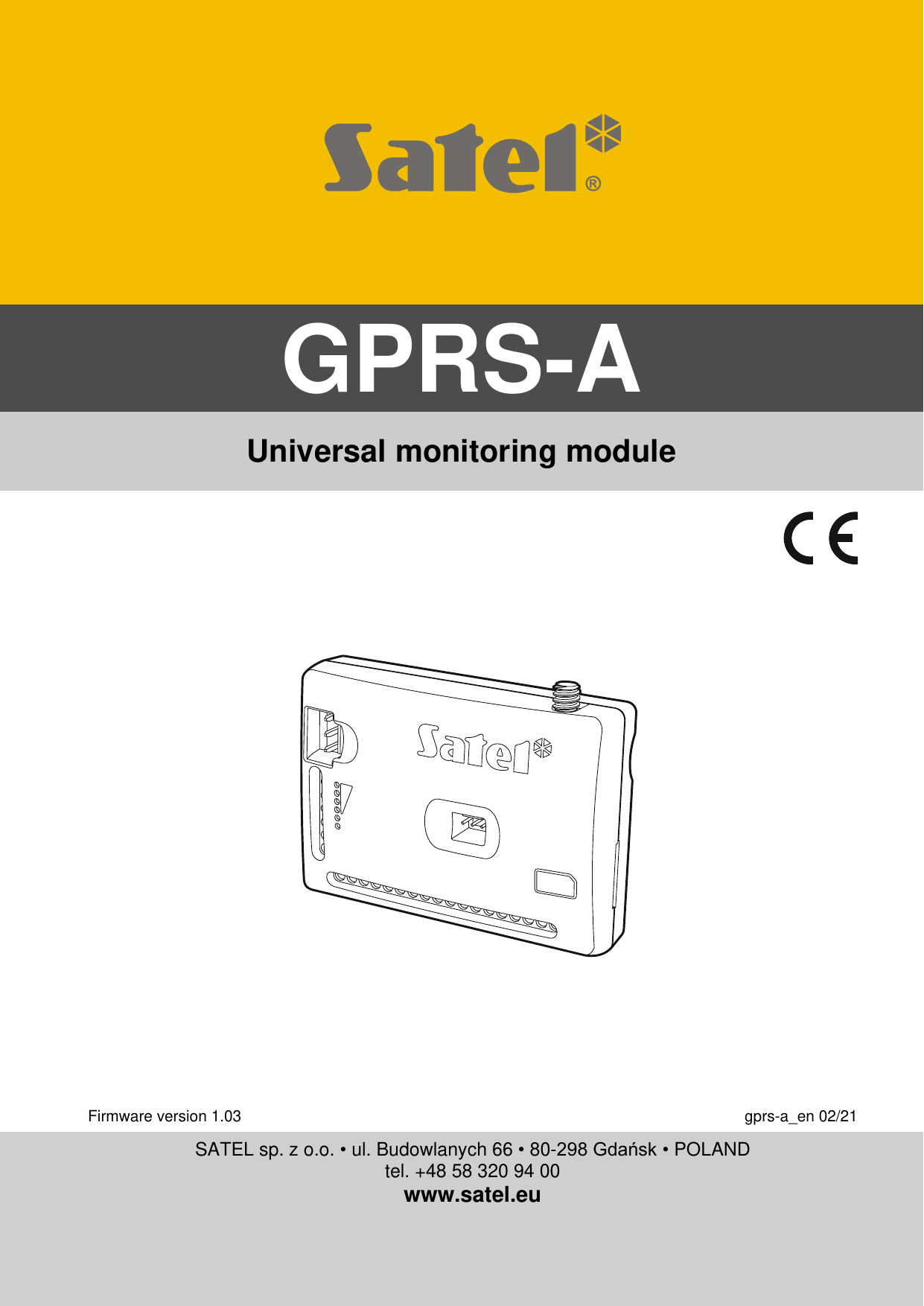 First page of GPRS-A