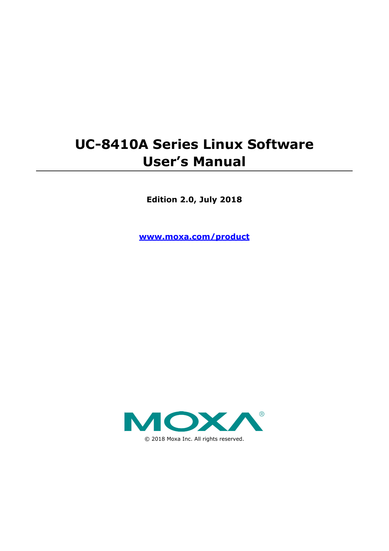 First page of UC-8410A Series - Arm-Based Computers | Moxa