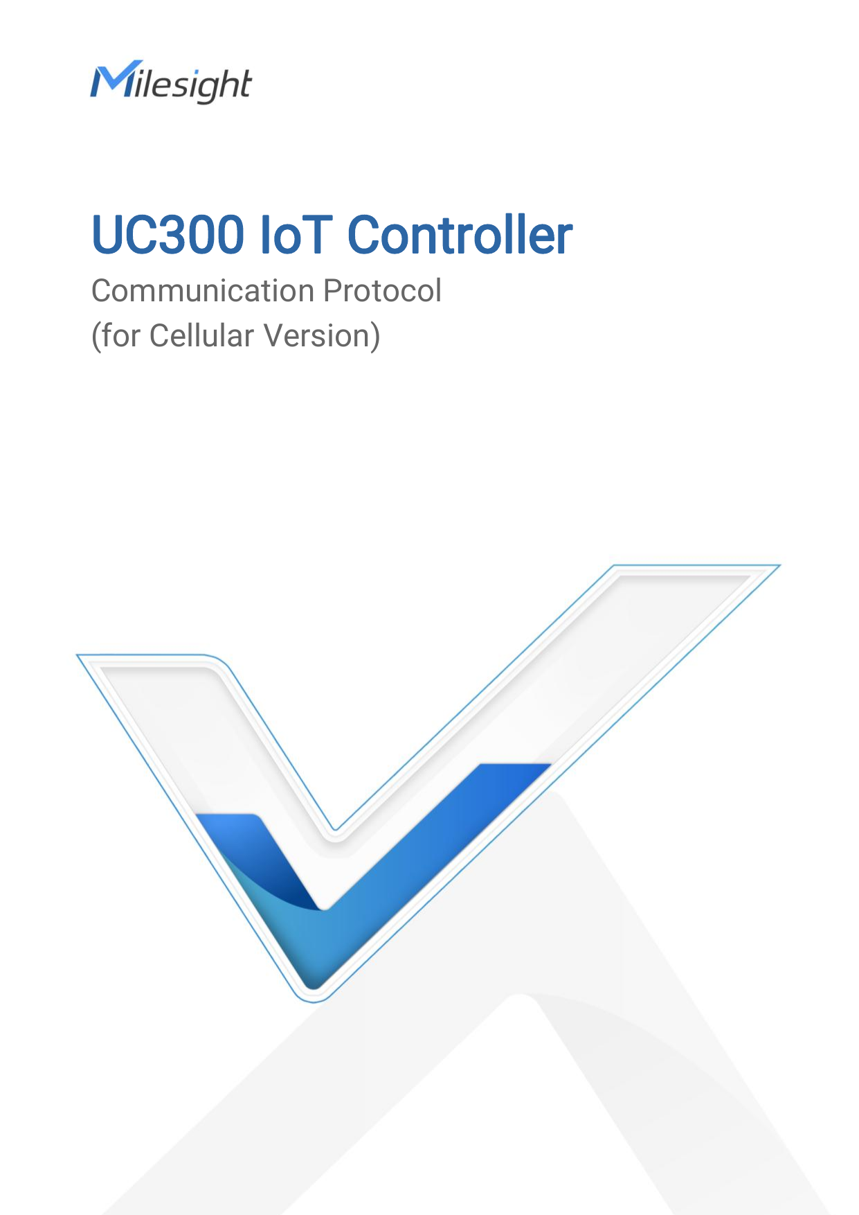 First page of UC300 IoT Controller