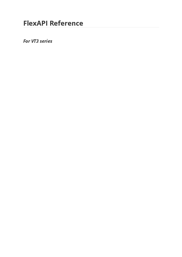 First page of FlexAPI Reference - inhand.com.cn