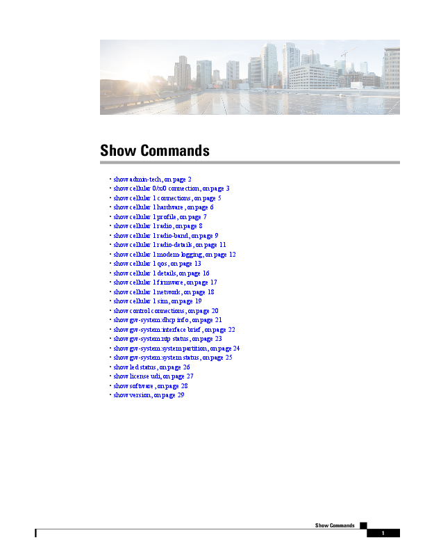 First page of [PDF] Show Commands - Cisco