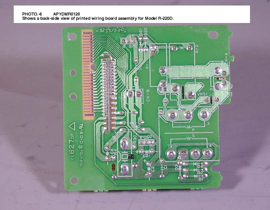 Control unit PWB pattern side