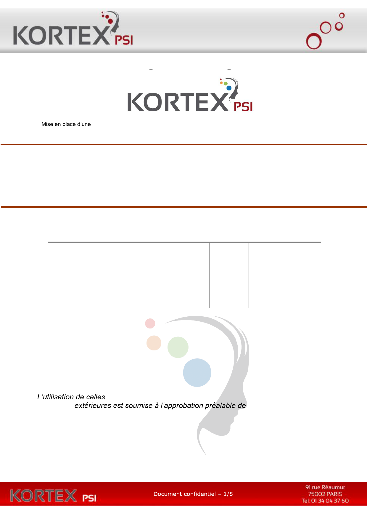 First page of [PDF] Connexion sur demande par SMS ou Appel entrant « CID» - kortex psi